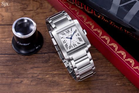 cartier women's tank francaise watch|cartier tank francaise chronograph watch.